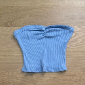 Urban Outfitters Light Blue Ribbed Tube Top